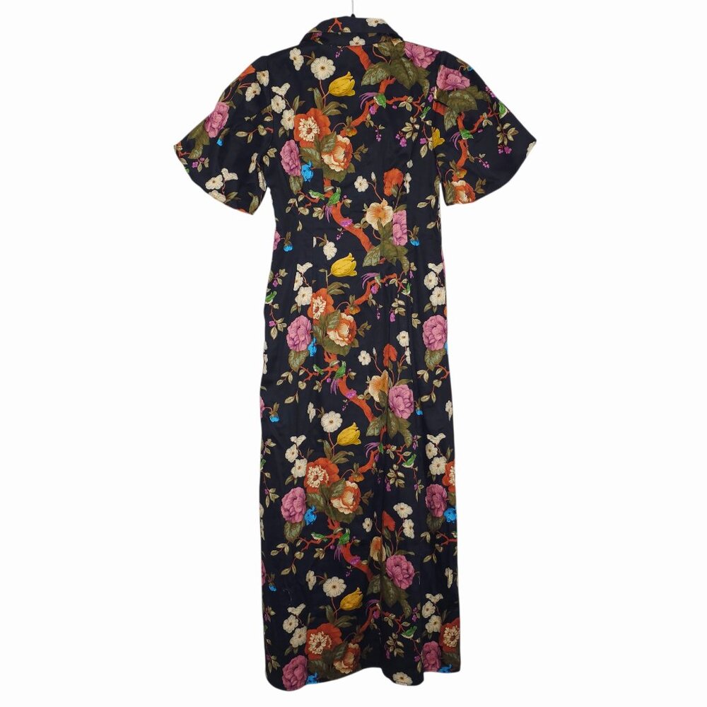Tuckernuck‎ Delaney Baroque Midi Dress Black Floral Size XS - Picture 7 of 10